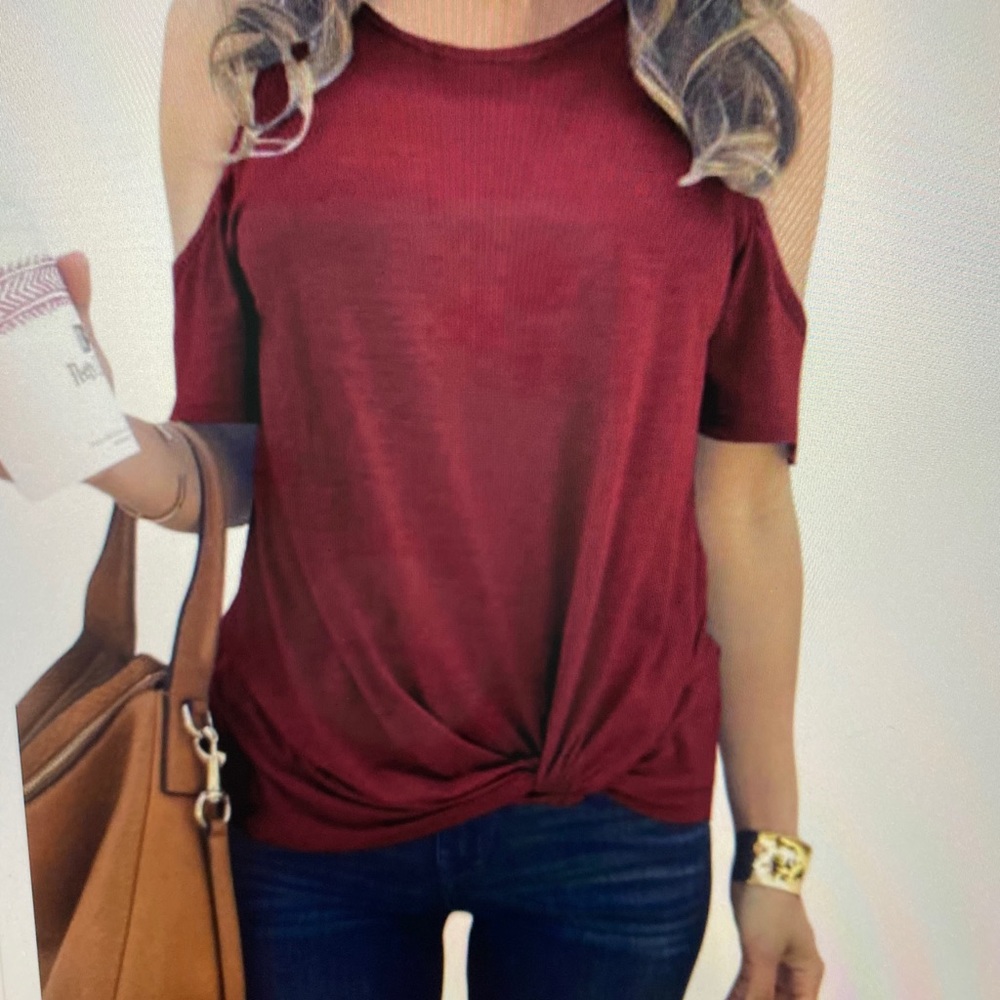 Cold shoulder top